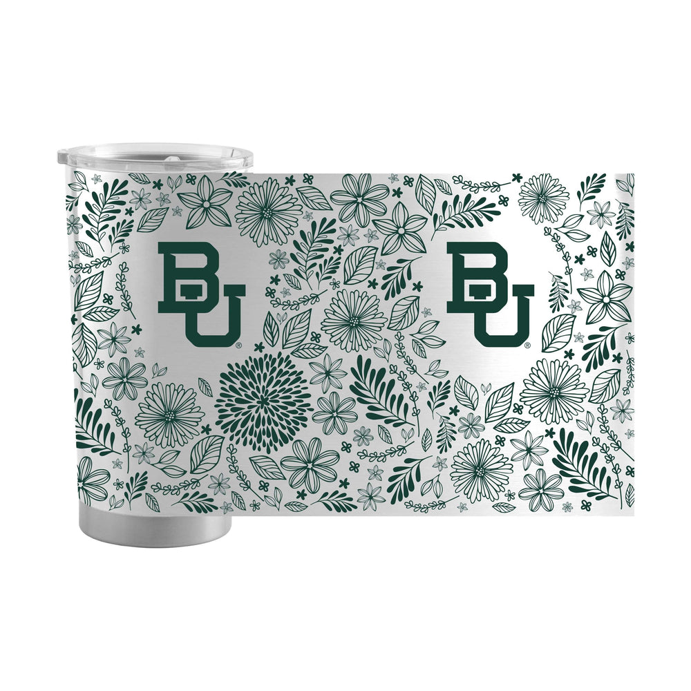 Baylor 20oz Botanical Stainless Steel Tumbler - Logo Brands - Flyclothing LLC