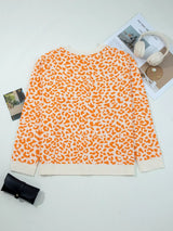 Leopard Drop Shoulder Chunky Knitted Cardigan - Trendsi - Flyclothing LLC