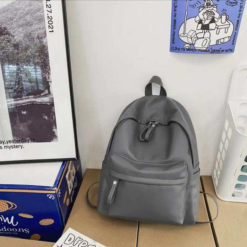 PU Leather Zip Backpack Bag - Trendsi - Flyclothing LLC