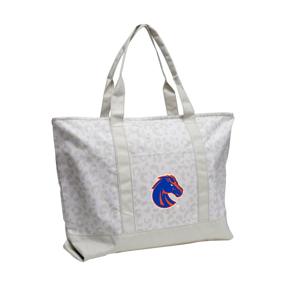 Boise State Leopard Pattern Tote