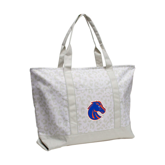 Boise State Leopard Pattern Tote - Logo Brands - Flyclothing LLC