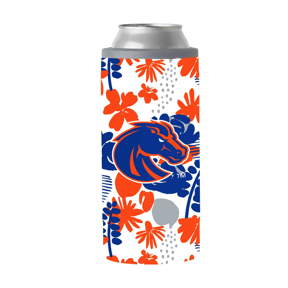 Boise State 12oz Floral Slim Can Coolie - Logo Brands - Flyclothing LLC