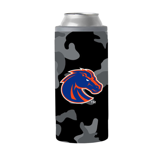Boise State Black Camo 12oz Slim Can Coolie - Logo Brands - Flyclothing LLC