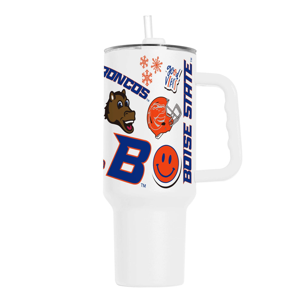 Boise State 40oz Native Powder Coat Tumbler - Logo Brands - Flyclothing LLC