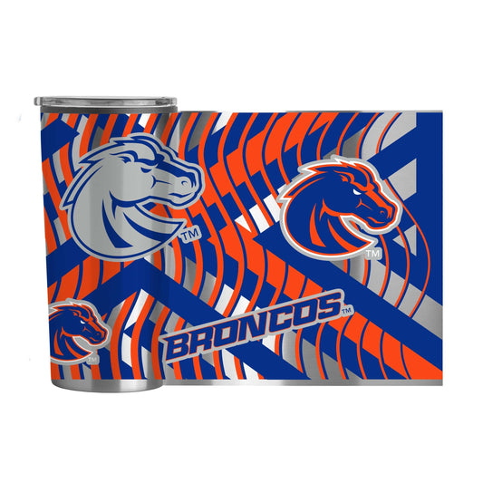 Boise State Flex 20oz Plastic Wall Stainless Tumbler - Logo Brands - Flyclothing LLC