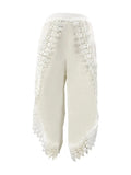 Full Size Lace Detail Wide Leg Pants Plus Size - Trendsi