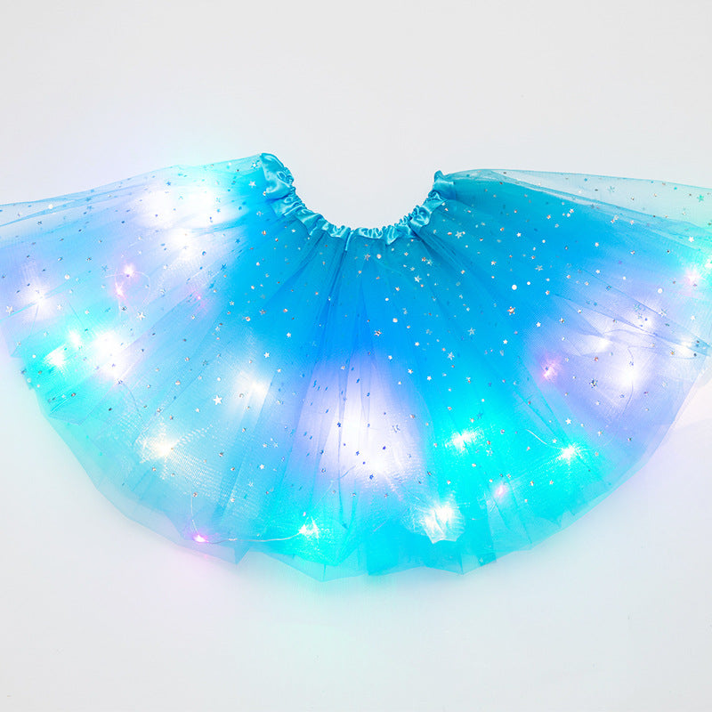 Magical & Luminous LED Princess Halloween Tutu Skirt Sequins Shiny Skirt - My Store - Flyclothing LLC