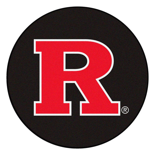 Rutgers Scarlett Knights Hockey Puck Rug - 27in. Diameter - Rutgers