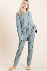 BiBi Cozy Soft Hairy Popcorn Sweater Pants - Trendsi - Flyclothing LLC
