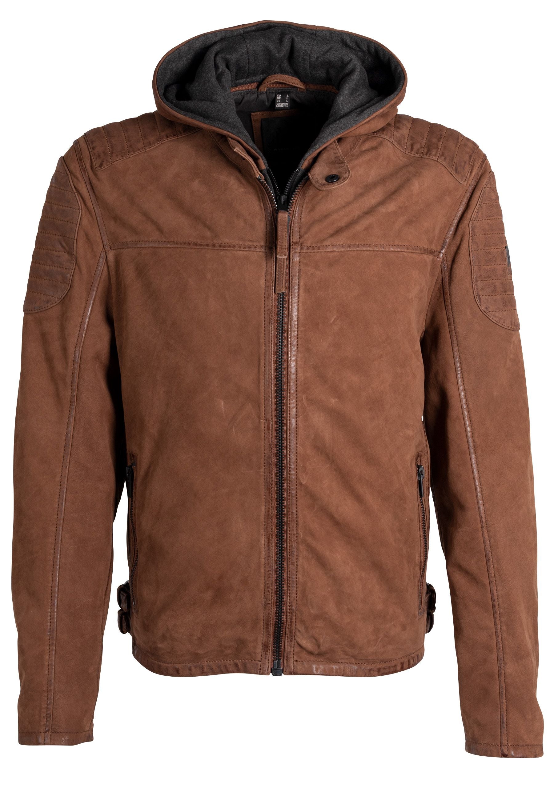 Xilo RF Leather Jacket, Cognac