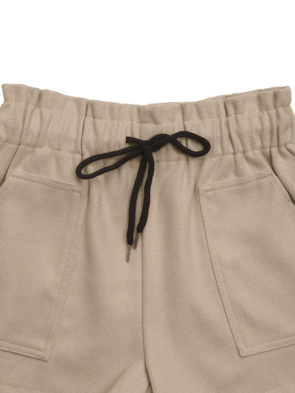 Perfee Frill Drawstring Shorts with Pockets - Trendsi - Flyclothing LLC