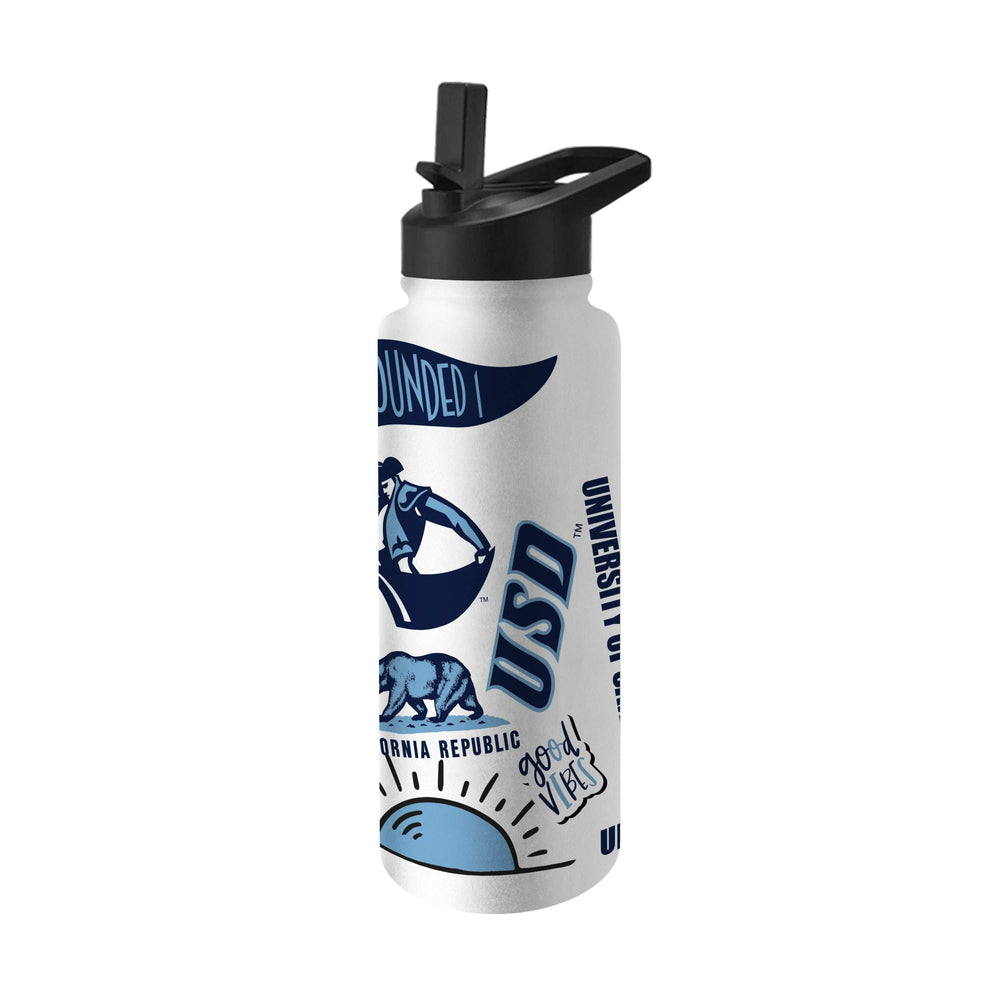 University of San Diego 34oz Native Quencher Bottle - Logo Brands - Flyclothing LLC