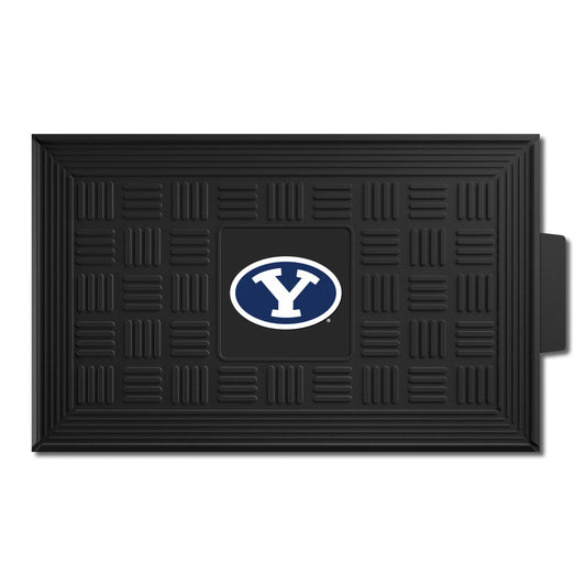 BYU Cougars Heavy Duty Vinyl Medallion Door Mat - 19.5in. x 31in. - BYU