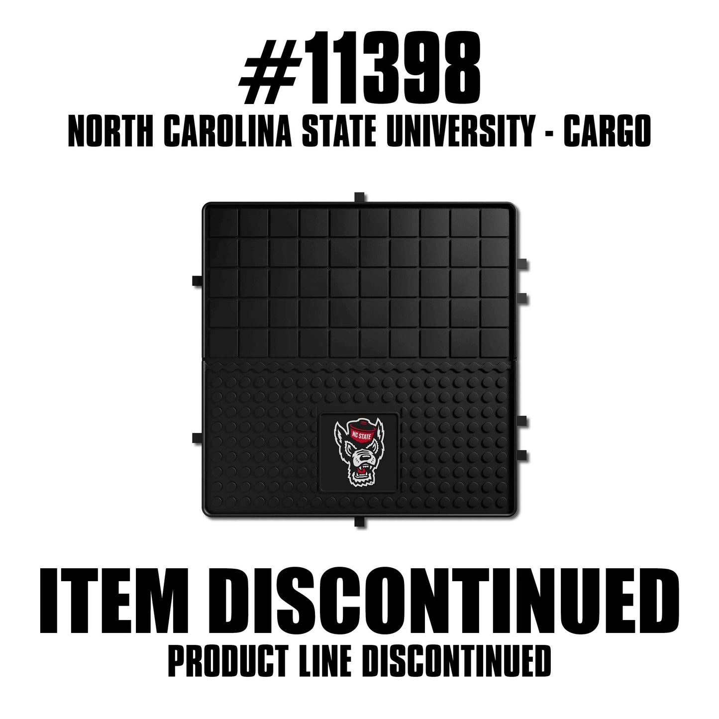 NC State Wolfpack Heavy Duty Cargo Mat 31"x31" - NC State - Flyclothing LLC