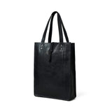 Ebony Elegance Leather Tote - Classy Leather Bags - Flyclothing LLC