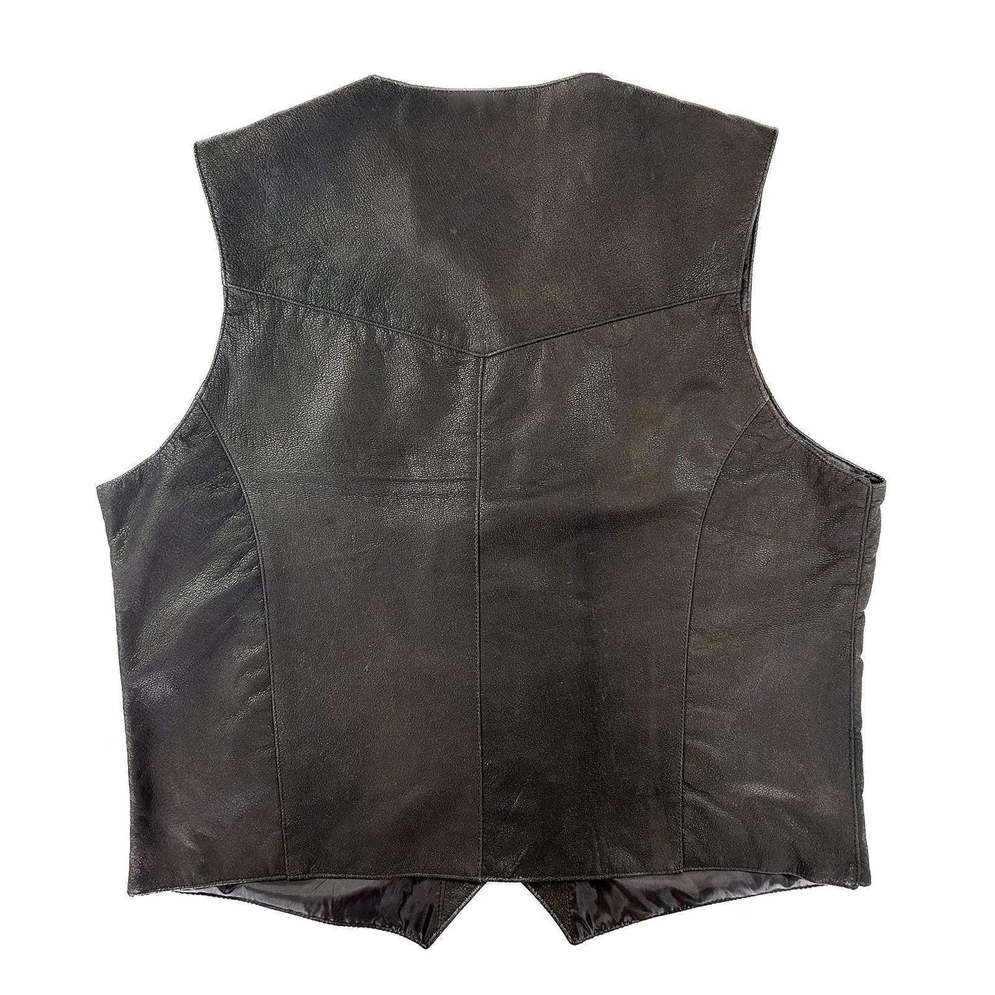 Rockmount Ranch Wear mens leather vest pebble lamb - Rockmount Clothing - Flyclothing LLC