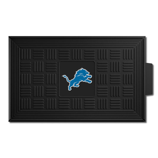 Detroit Lions Heavy Duty Vinyl Medallion Door Mat - 19.5in. x 31in. - Detroit Lions