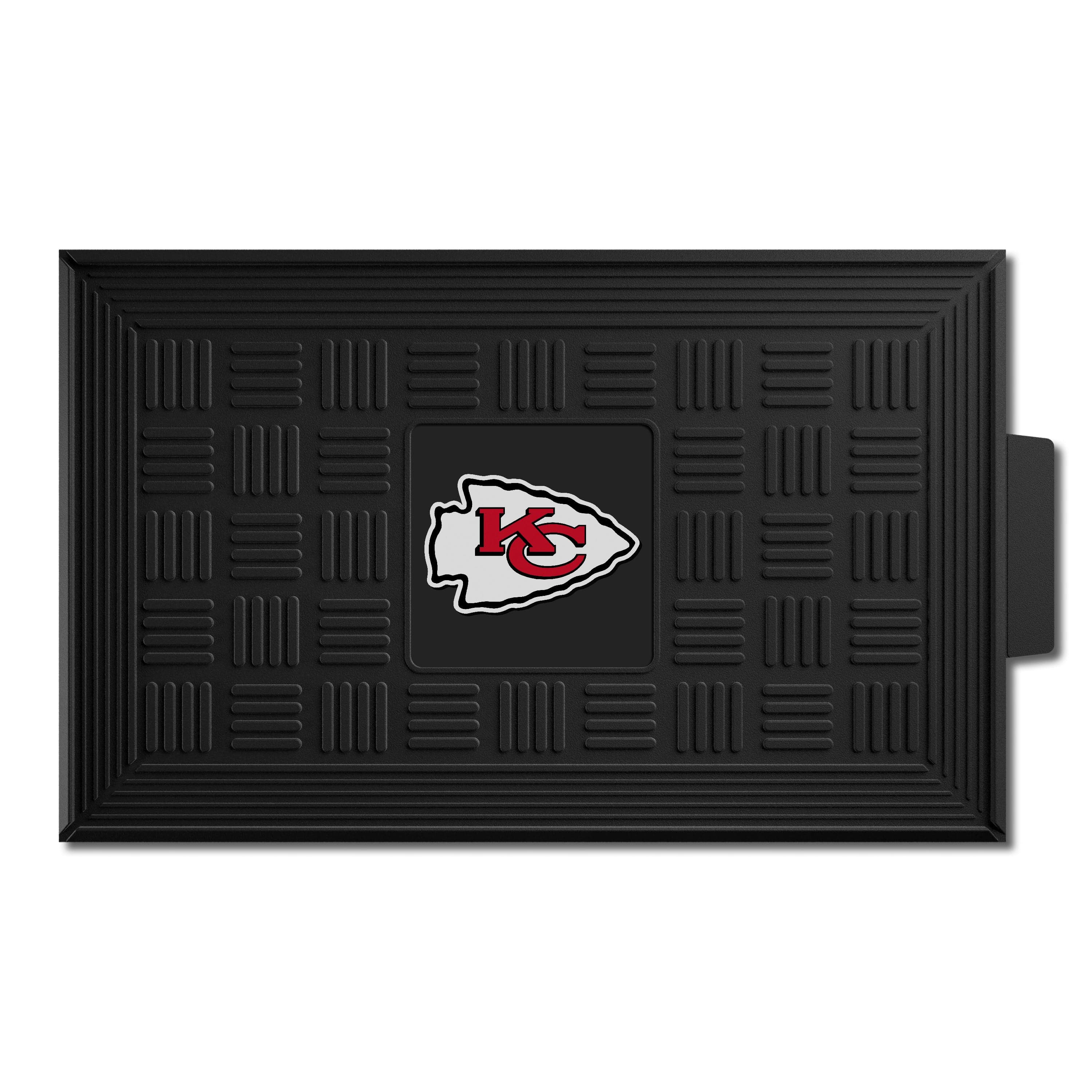 Kansas City Chiefs Heavy Duty Vinyl Medallion Door Mat - 19.5in. x 31in. - Kansas City Chiefs