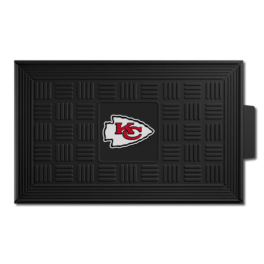 Kansas City Chiefs Heavy Duty Vinyl Medallion Door Mat - 19.5in. x 31in. - Kansas City Chiefs
