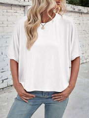 Lovelet Round Neck Half Sleeve T-Shirt - Trendsi