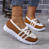 Mesh Contrast Flat Slip-Ons - Trendsi - Flyclothing LLC