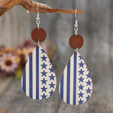 Printed PU Leather Dangle Earrings - Trendsi