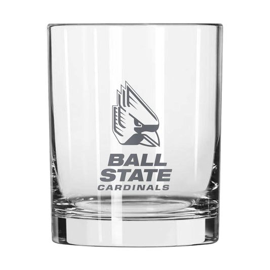 Ball State 14oz Frost Rocks Glass - Logo Brands - Flyclothing LLC