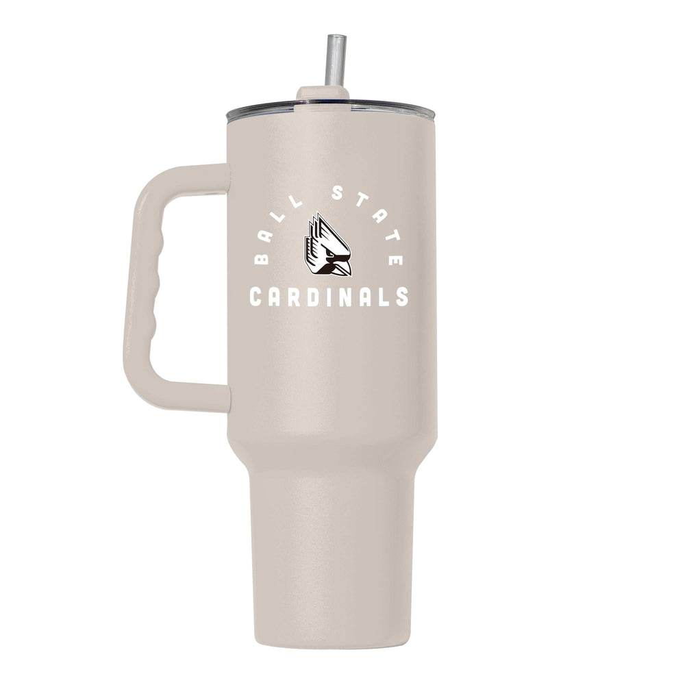 Ball State 40oz Archway Powder Coat Tumbler - Logo Brands - Flyclothing LLC