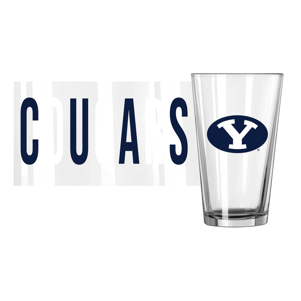 Brigham Young 16oz Overtime Pint Glass - Logo Brands - Flyclothing LLC