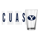 Brigham Young 16oz Overtime Pint Glass - Logo Brands - Flyclothing LLC