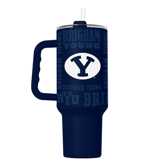 BYU 40oz Replay Powder Coat Tumbler - Logo Brands - Flyclothing LLC