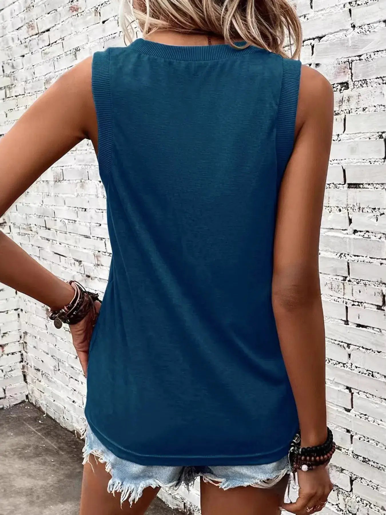 V-Neck Tank - Trendsi - Flyclothing LLC
