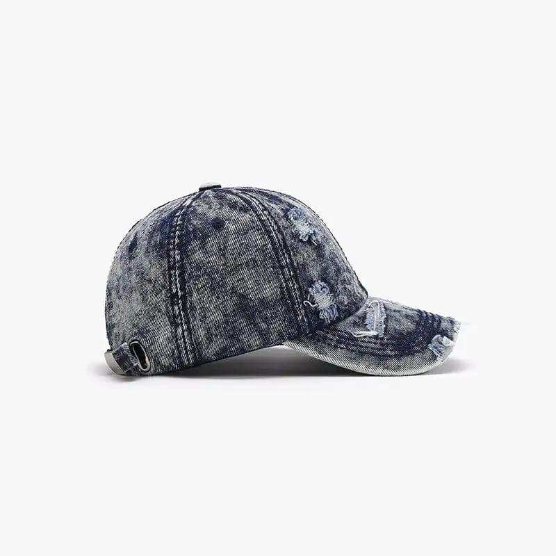 Distressed Cotton Baseball Cap - Trendsi - Flyclothing LLC