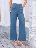 High Waist Wide Leg Pants - Trendsi - Flyclothing LLC
