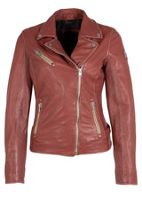 Sofia RF Leather Jacket, Astro Dust