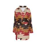 Baha Ranch Red Aztec Women's Western Bath Robe