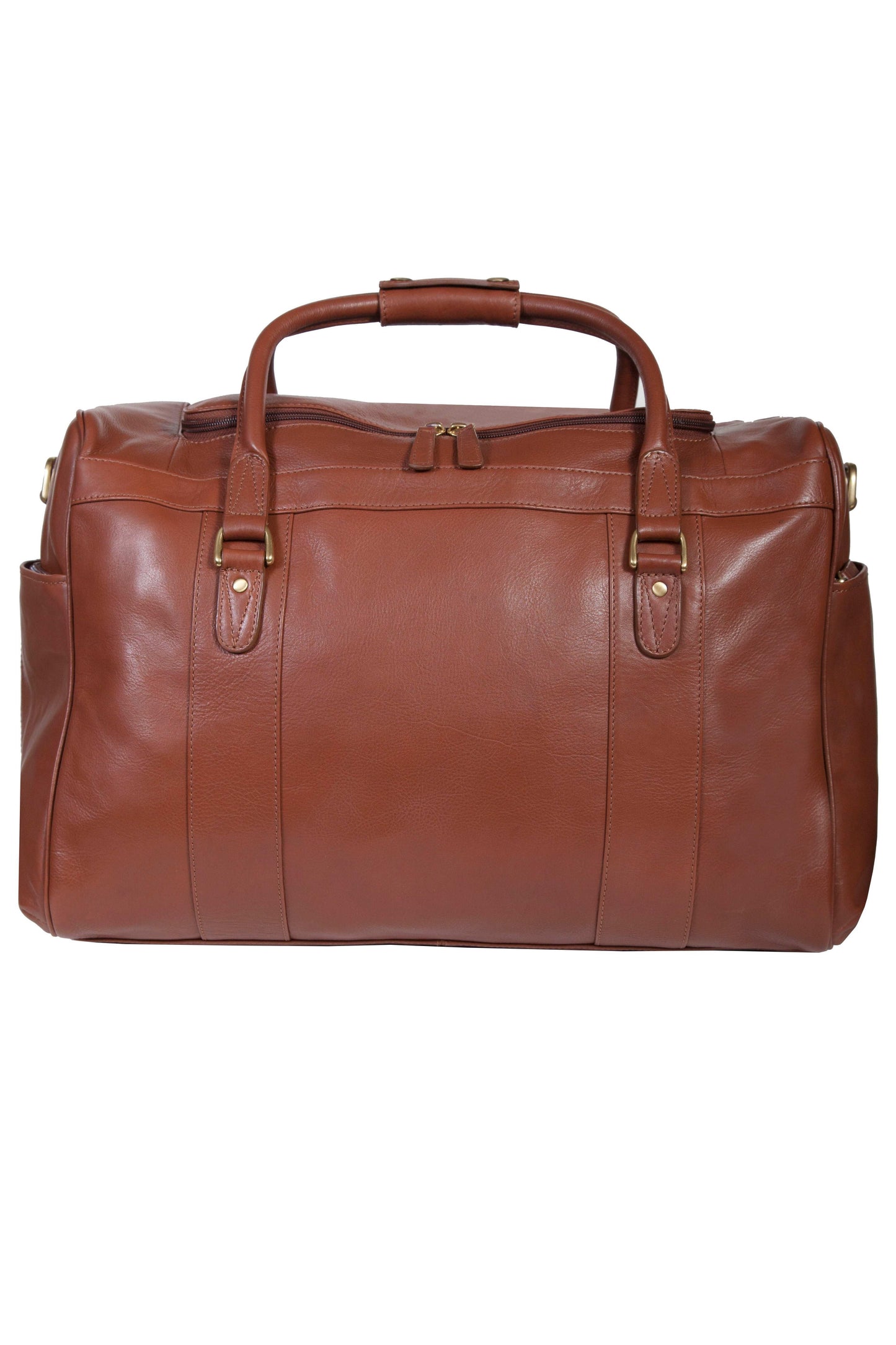 Scully Leather Glz-Calf Leather Chocolate Jonty Duffle (H116) - Scully Leather - Flyclothing LLC
