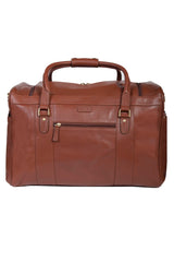 Scully Leather Glz-Calf Leather Chocolate Jonty Duffle (H116) - Scully Leather - Flyclothing LLC