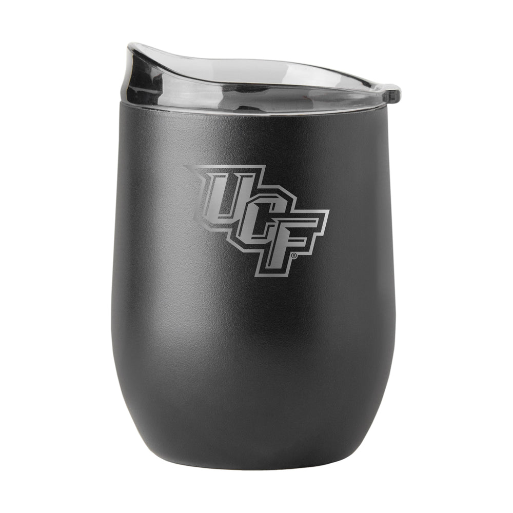 Central Florida 16oz Gun Metal Powder Coat Curved Beverage