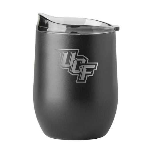Central Florida 16oz Gun Metal Powder Coat Curved Beverage - Logo Brands - Flyclothing LLC