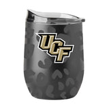 UCF Leopard 16oz Black Powdercoat Curved Beverage - Logo Brands - Flyclothing LLC
