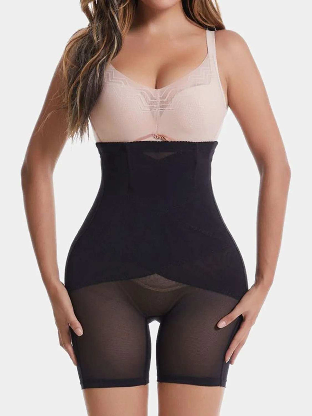 Full Size High Waist Butt Lifting Shaping Shorts - Trendsi - Flyclothing LLC