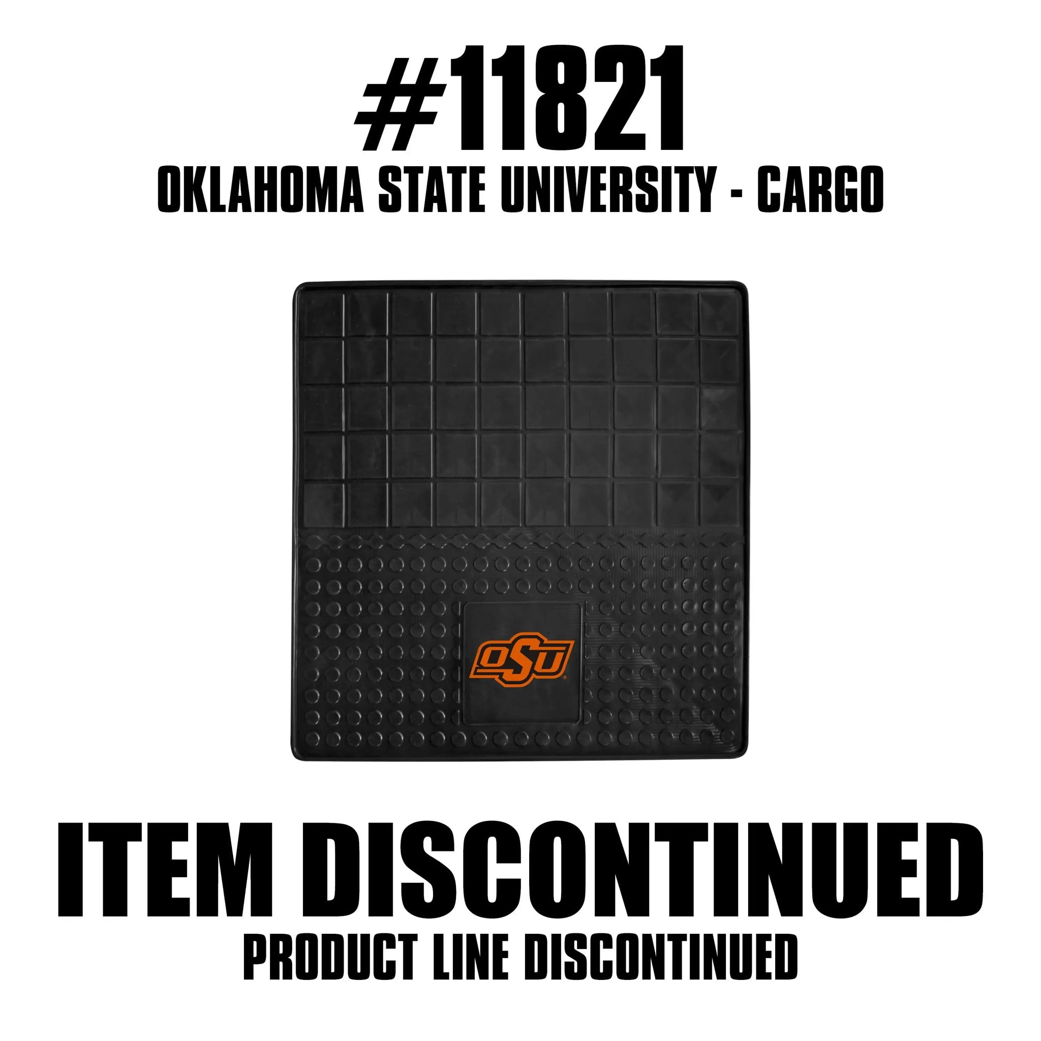 Oklahoma State Cowboys Heavy Duty Cargo Mat 31"x31" - Oklahoma State - Flyclothing LLC