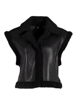 Tali CF Leather Jacket, Black