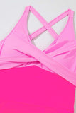 Crisscross V-Neck One-Piece Swimwear - Trendsi - Flyclothing LLC