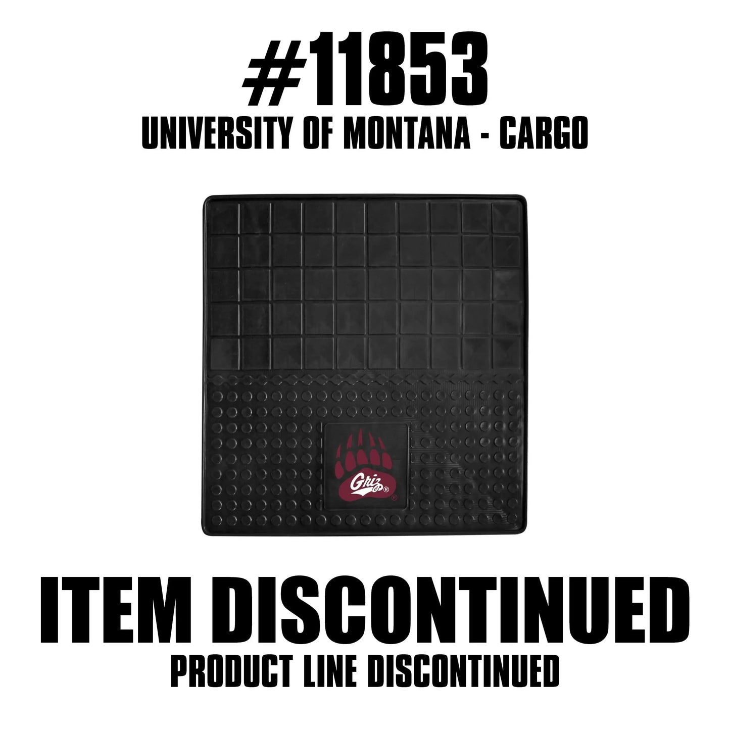 Montana Grizzlies Heavy Duty Cargo Mat 31"x31" - Montana - Flyclothing LLC