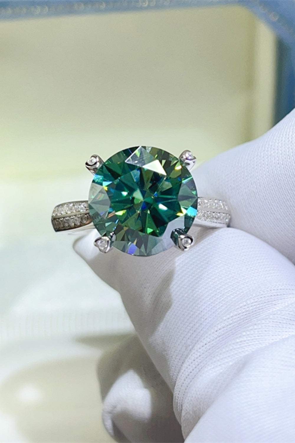 5 Carat Moissanite 925 Sterling Silver Ring - Trendsi - Flyclothing LLC