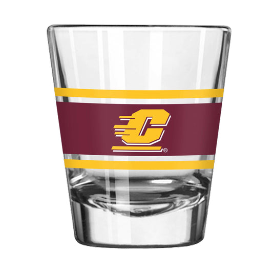 Central Michigan 2oz Stripe Shot Glass - Logo Brands - Flyclothing LLC