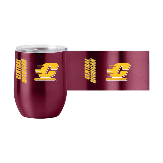 Central Michigan 16oz Gameday Stainless Curved Beverage - Logo Brands - Flyclothing LLC