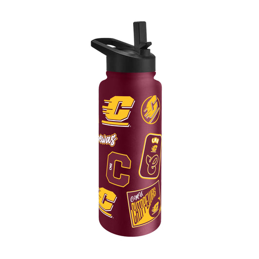 Central Michigan 34oz Dreamweave Quencher Bottle - Logo Brands - Flyclothing LLC